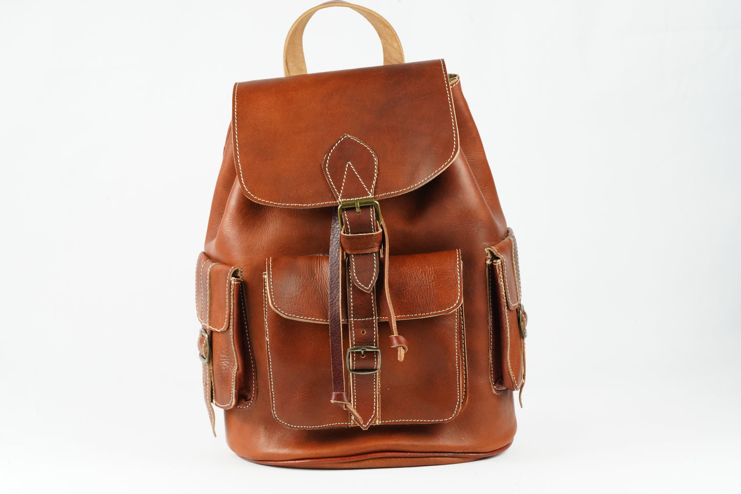 Leder Rucksack Braun , Handgefertigter Vintage , Rucksack aus Echtleder für Damen und Herren, Unisex Echtleder Rucksack