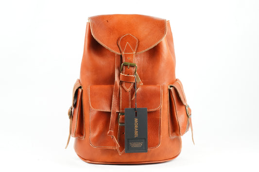 Leder Rucksack Braun , Handgefertigter Vintage , Rucksack aus Echtleder für Damen und Herren, Unisex Echtleder Rucksack